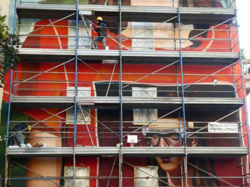 And an apartment building receiving a bright new face