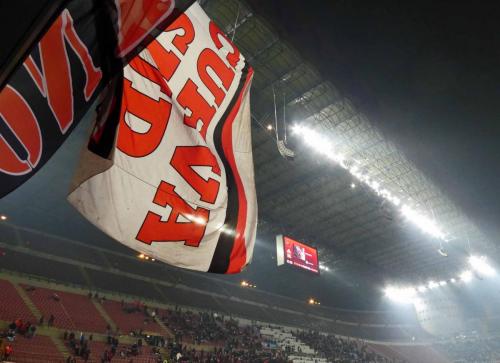 We were surrounded by die-hard Milan supporters; they were a lot of fun