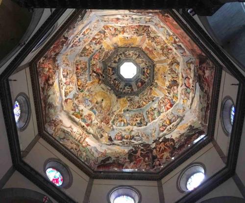 And the interior of Brunelleschi's magnificent dome