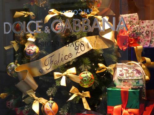 Here's Dolce & Gabbana looking festive and pretty