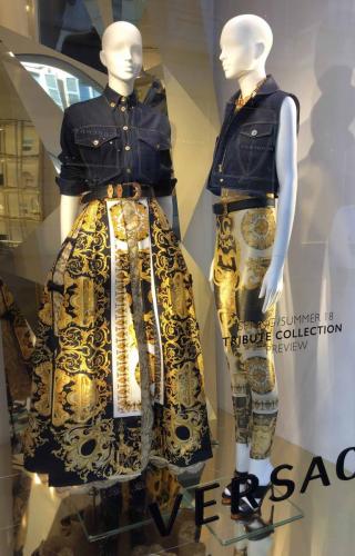 This outfit from Versace (the one on the left) will set you back 13,000 euros -  that's more than $20,000 