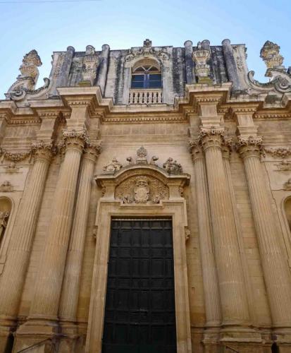 Buildings here were constructed using the local limestone, Lecce stone