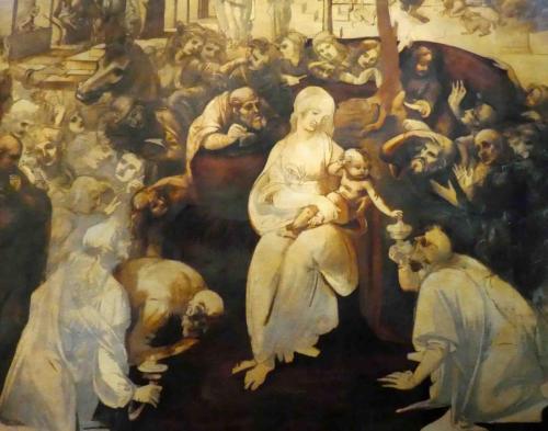 And almost 60 years later Leonardo Da Vinci began work on his 'Adoration of the Magi' (1481)