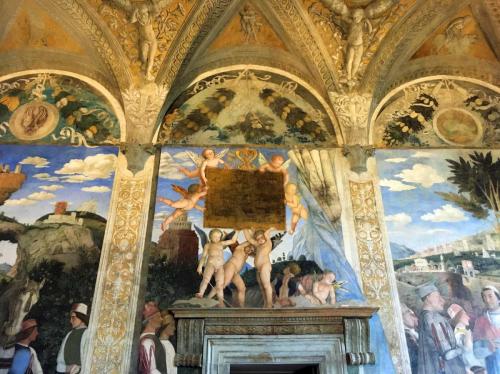 Andrea Mantegna painted these frescoes between 1471 and 1474