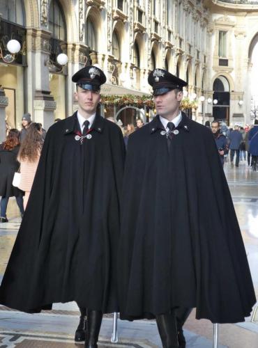 The city has some of the best-dressed law enforcement officers we've ever seen; including these members of the  Carabinieri Cavalry Regiment