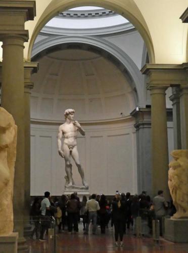Michelangelo's David and his adoring fans