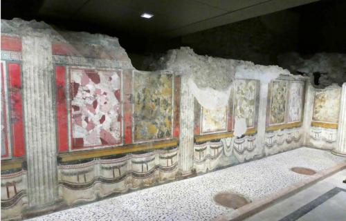 Interior of a long-buried Roman house