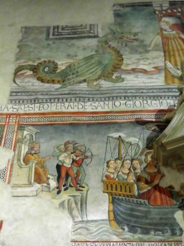 Many of the original frescoes have survived
