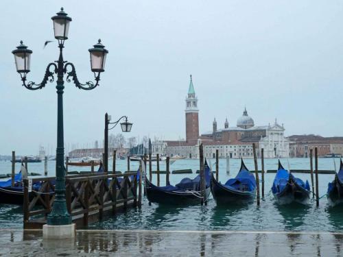 'Aqua alta'  (high water) is a phenomenon that can occur in winter in Venice