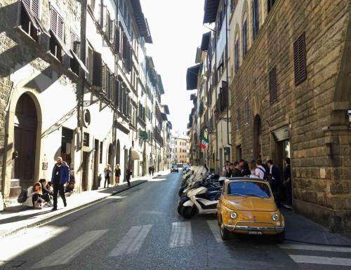 Via Maggio, our building is just along on the right