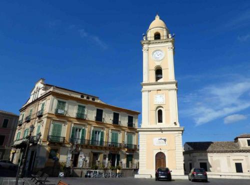 The main square of nearby Rossano