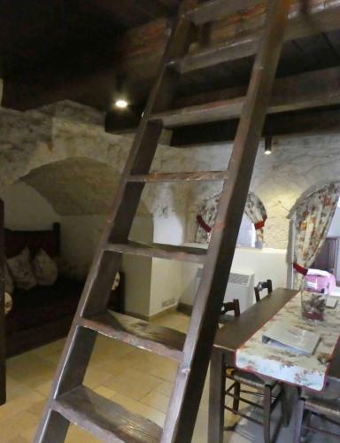 Our trullo B&B; apparently the nook on the left is where the animals were kept