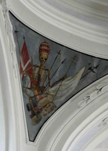 There are other references to death inside the church too