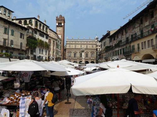 Piazza delle Erbe (the Forum in Roman times)