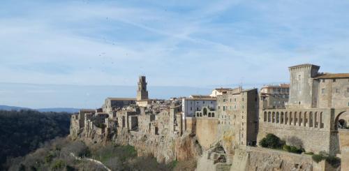 Pitigliano, also known as Little Jerusalem; you can see the Roman aquaduct on the right
