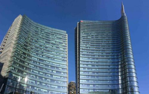 Porta Nuova, Milan's main business district (about a 25 minute walk north of the Duomo)