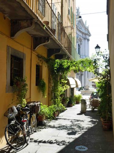 Pretty street looking to Brescia's Cathedrals