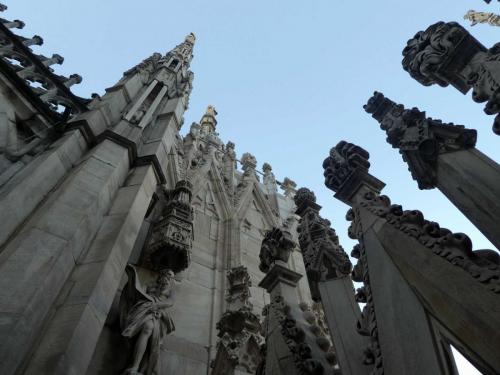 Marble for the Cathedral comes from the Candoglia quarries about 130 km north-west of Milan