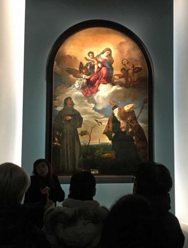 It's a wonderful  initiative; this year's piece is Titian's 'Sacred Conversation' (1520)