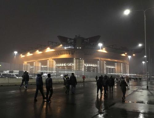 And then we were there, at the famous San Siro stadium