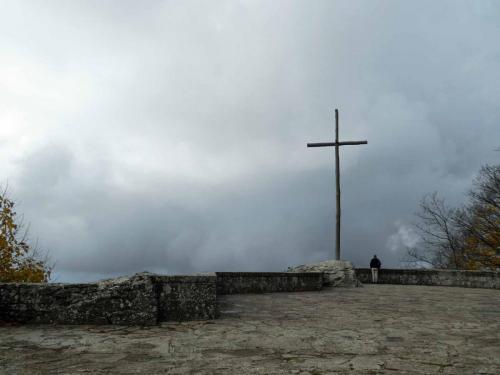 The weather closed in while we were on the mountain, somehow enhancing our experience there 