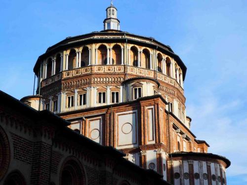 Unsurprisingly there are a number of important churches in the city; this is the dome of Santa Maria delle Grazie 