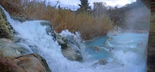 These are the beautiful 'Cascate del Mullino' the Mill Cascades