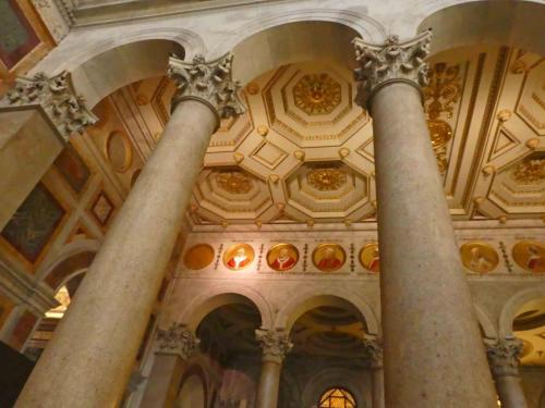 The Basilica contains portraits of all the Popes through the ages, including the current Pope Francis 