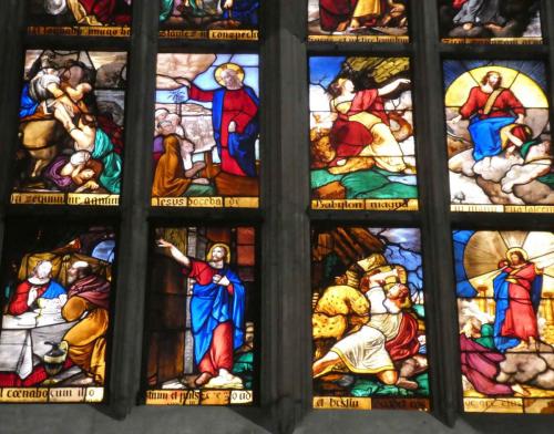 In a major restoration project from 1962-1992, over 1700 sqm of stained glass windows, plus around 800 sqm of decorated glass were restored