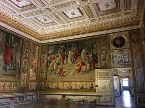 The collection was restored in 1799 before being hung on these walls