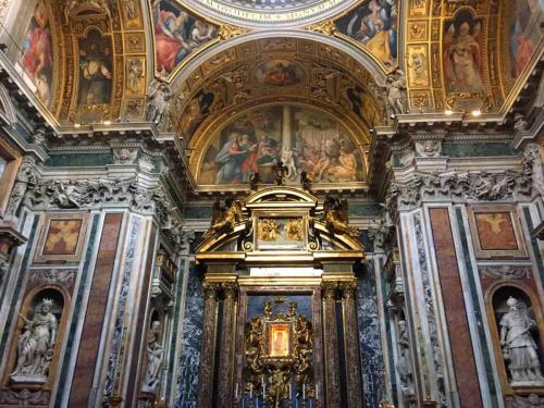 The current Pope Francis often comes to this chapel in Santa Maria Maggiore to pray