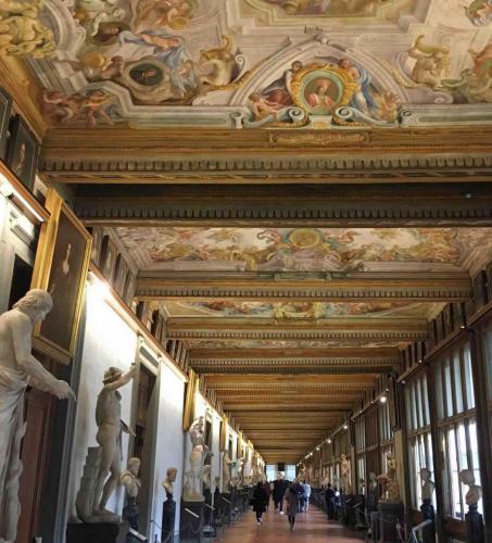 The wonderful Uffizi Gallery was originally built to house the city's administrative offices