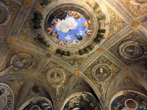 The ceiling oculus, or opening to the sky, is remarkable