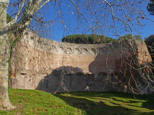 Trajan's Baths, an archaeological site in the park around the corner from us; a huge bathing and leisure complex, the Baths were in use from around 104 AD