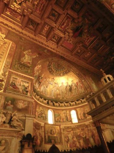 One of the oldest in all of Rome is the Basilica of Santa Maria in Trastevere