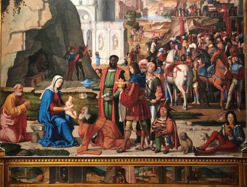 'Adoration by the Wise Men', an altarpiece by Marcello Fogolino