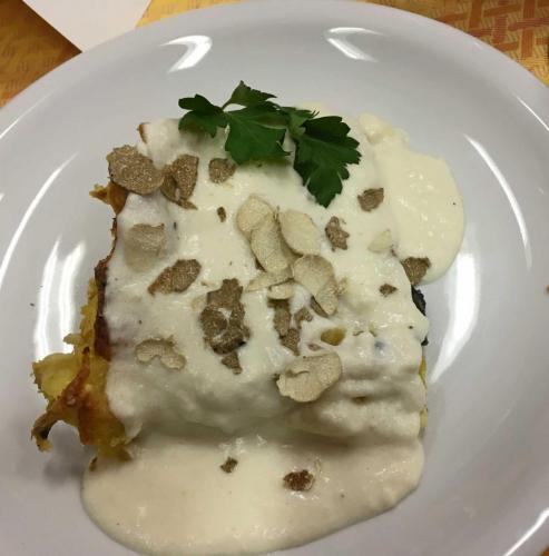 White truffle lasagna