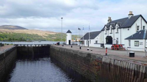 Sea loch near the town of Corpach 