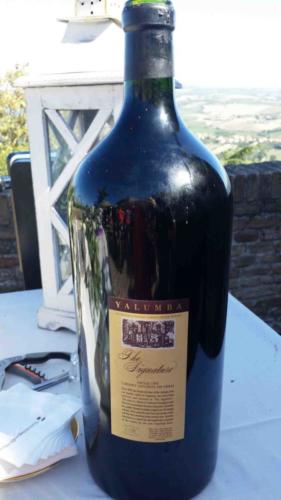 A very special - and very large - bottle of wine carried with love all the way from Australia by Andrew, Jo and Lily (completely breaking the 'no gift' rule) :)