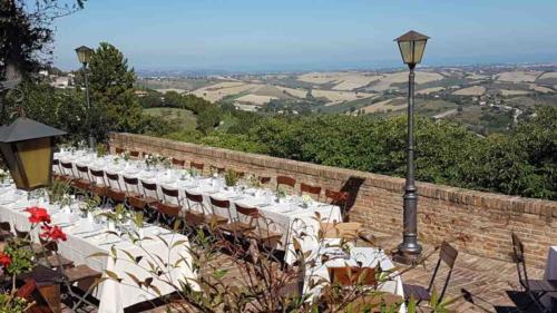 The terrace - a few steps from the Town Hall 
