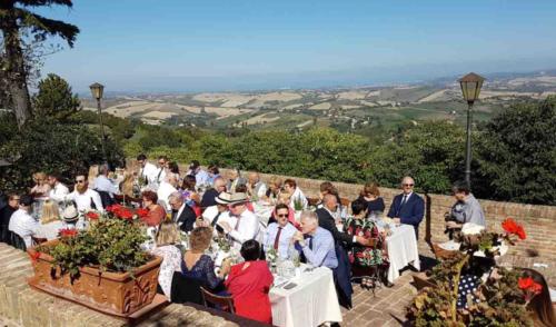 Delicious lunch with a great view