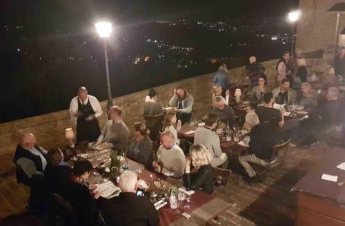 On the terrace on a beautiful evening