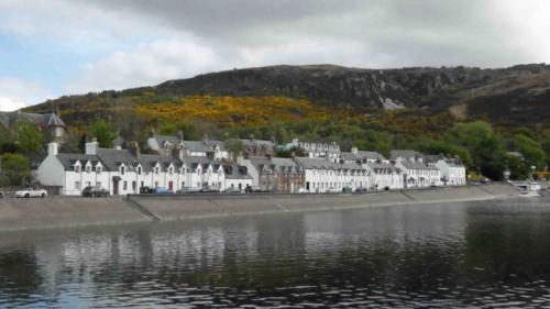 The village of Ullapool was an emigration port during the Highland Clearances in the 18th century (when people were forced off their land to make way for more profitable sheep farming); this would have been the last view of their homeland for thousands of people who had nothing left but the hope of a new life