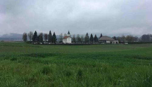 If you've been to Slovenia you'll know that the landscape is dotted with little white churches like this one - it makes for picture postcard scenery