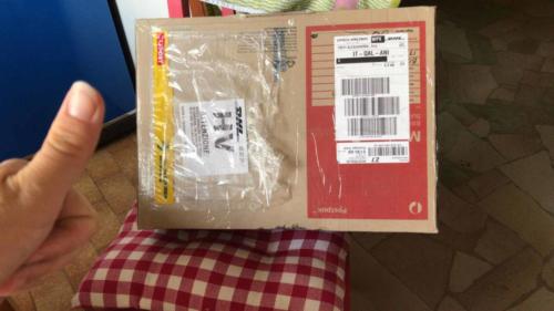 Then, in what seems no time at all, the fabric arrives at the Piccio home in Piedmont (thank you AusPost and DHL!)