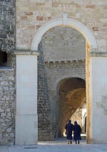 The main gate leading into the old city