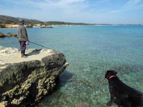 This friendly fisherman and his dog appeared not long after we arrived 