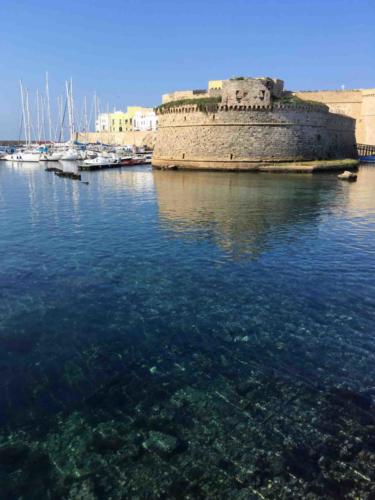 Gallipoli's historic centre is on a small island off the mainland 