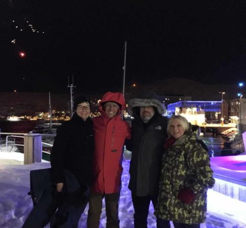 We were fortunate enough to share the night (the actual night) with some lovely new friends from England, Jo and Adam