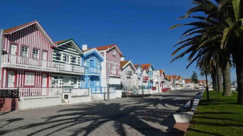 Still heading north, these are the beach houses of Costa Nova